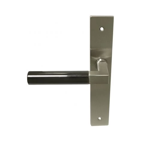 OUVRE&DECO Poignée De Porte Intérieure En Laiton Nickel Mat Et Béquille Canon De Fusil Sur Plaque BdC Entraxe 195 Mm, ALASKA 5 OUVRE&DECO Poignée De Porte Intérieure En Laiton Nickel Mat Et Béquille Canon De Fusil Sur Plaque BdC Entraxe 195 Mm, ALASKA – Image 3