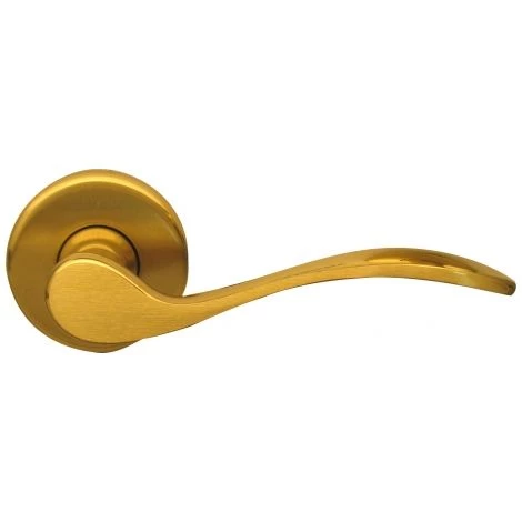 OUVRE&DECO Poignée De Porte Intérieure Design En Laiton Poli Satiné Sur Rosace Ronde BdC, ANNA 4 OUVRE&DECO Poignée De Porte Intérieure Design En Laiton Poli Satiné Sur Rosace Ronde BdC, ANNA – Image 2