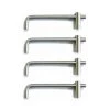 OUVRE&DECO Lot De 4 Poignées De Porte Et Tiroir De Meuble En Acier Brossé Entraxe Réglable 96-128 Mm, REGLABLE -OUVRE Soldes 11340990 1
