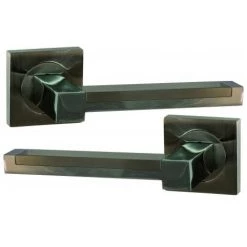 OUVRE&DECO Poignée De Porte Intérieure ZOE En Zamak, Design, Sur Rosace BdC