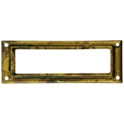 OUVRE&DECO Porte-étiquette En Laiton Finition Rouillé, RECTANGLE