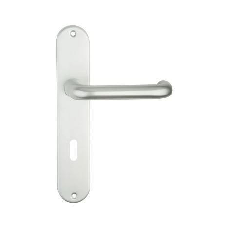 OUVRE&DECO Poignée De Porte Intérieure Design En Aluminium Anodisé Argent F1 Sur Plaque Clé L Entraxe 195 Mm, HAARLEM 4 OUVRE&DECO Poignée De Porte Intérieure Design En Aluminium Anodisé Argent F1 Sur Plaque Clé L Entraxe 195 Mm, HAARLEM – Image 2