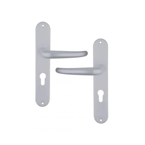 OUVRE&DECO Poignée De Porte Intérieure Design En Aluminium Anodisé Argent F1 Sur Plaque Clé I Entraxe 195 Mm, SEATTLE 3 OUVRE&DECO Poignée De Porte Intérieure Design En Aluminium Anodisé Argent F1 Sur Plaque Clé I Entraxe 195 Mm, SEATTLE