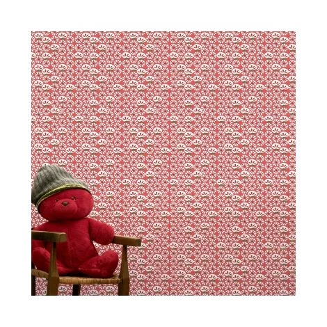 OUVRE&DECO Papier Peint Intissé Décoration RED PAVOT 4 OUVRE&DECO Papier Peint Intissé Décoration RED PAVOT – Image 2