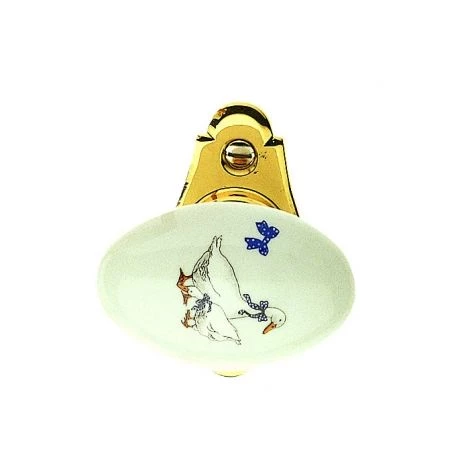 OUVRE&DECO Bouton De Fenêtre En Porcelaine Blanche Et Laiton Poli, OIES 4 OUVRE&DECO Bouton De Fenêtre En Porcelaine Blanche Et Laiton Poli, OIES – Image 2