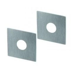 OUVRE&DECO Rosaces Carré De Poignée De Porte Intérieure VELOX FIX Bec De Cane En Inox, PLANO