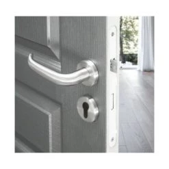 OUVRE&DECO Rosaces Ronde Sur Jupe De Poignée De Porte Extérieure VELOX FIX Fonction Clé I En Inox, PLANO -OUVRE Soldes 1974841 3