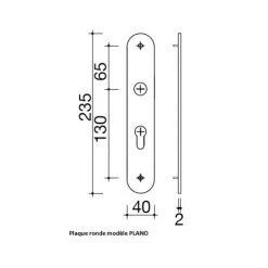 OUVRE&DECO Poignée De Porte VELOX FIX En Inox Sur Plaque Ronde Condamnation/Décondamnation, Entraxe 195 Mm, ALBA 9 OUVRE&DECO Poignée De Porte VELOX FIX En Inox Sur Plaque Ronde Condamnation/Décondamnation, Entraxe 195 Mm, ALBA -OUVRE Soldes 2041345 4