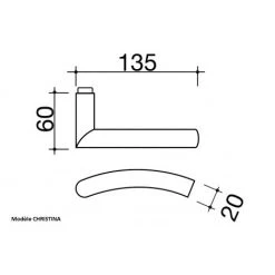 OUVRE&DECO Poignée De Porte VELOX FIX En Inox Sur Plaque Ronde Clé I Entraxe 165 Mm, CHRISTINA -OUVRE Soldes 2041378 4