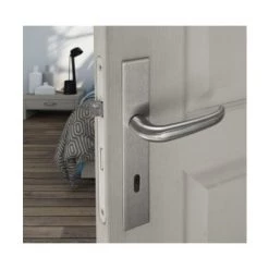OUVRE&DECO Poignée De Porte VELOX FIX En Inox Sur Plaque Carré Clé L Entraxe 195 Mm, MADRID