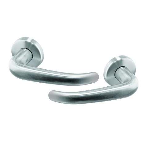 OUVRE&DECO Poignée De Porte VELOX FIX En Inox Sur Rosace à Jupe Ronde BdC, Modèle MADRID 4 OUVRE&DECO Poignée De Porte VELOX FIX En Inox Sur Rosace à Jupe Ronde BdC, Modèle MADRID – Image 2