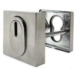OUVRE&DECO Rosaces De Protection Carré Haute Sécurité, Pour Clé I En Inox, Modèle SÉCURITÉ