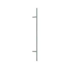 OUVRE&DECO Barre De Tirage Tubulaire Droite En Inox, Diamètre 30 Mm, Entraxe 600 Mm, Avec Support Incliné, Modèle I7033