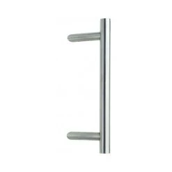 OUVRE&DECO Barre De Tirage Tubulaire Droite En Inox, Diamètre 32 Mm, Entraxe 30 Cm, Avec Support Incliné, Modèle I7033