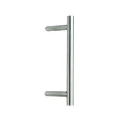 OUVRE&DECO Barre De Tirage Tubulaire Droite En Inox, Diamètre 32 Mm, Entraxe 300 Mm, Avec Support Incliné, Modèle I7081