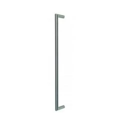 OUVRE&DECO Barre De Tirage Ronde Coudée Droite En Inox, Diamètre 20 Mm, Entraxe 300 Mm, Avec Support Droit, Modèle I7092