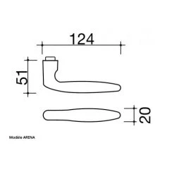 OUVRE&DECO Poignée De Porte VELOX FIX En Inox Sur Plaque Ronde à Jupe Clé I Entraxe 195 Mm, ARENA -OUVRE Soldes 3649923 4