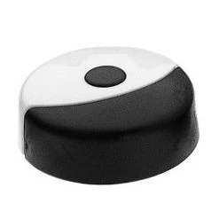 OUVRE&DECO Butée De Porte Duo - Finition Blanc-noir