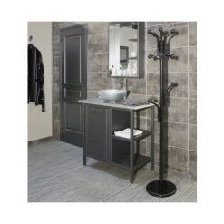 OUVRE&DECO Porte-manteaux Perroquet Sur Pied Design 10 Têtes Pour Entrée Ou Vestiaire En Métal Laqué Noir, STANDAR