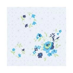 OUVRE&DECO Dalle De Sol à Coller Décoration BLUE ROSE