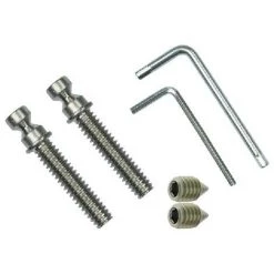 OUVRE&DECO Kit De Fixation Barre De Tirage Droite Ou Inclinée, Système Traversante, Pour Porte En Bois, PVC Ou Aluminium.