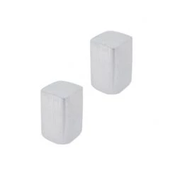 OUVRE&DECO Lot De 2 Boutons De Porte Et Tiroir De Meuble En Aluminium Chromé Mat 15X15mm, BIN