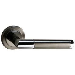 OUVRE&DECO Poignée De Porte Design En Laiton Chromé Nickel Satiné Sur Rosace Ronde BdC, ROYAL 5 OUVRE&DECO Poignée De Porte Design En Laiton Chromé Nickel Satiné Sur Rosace Ronde BdC, ROYAL -OUVRE Soldes 60991 2