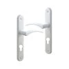 OUVRE&DECO Poignée De Porte D'entrée En Aluminium Laqué Blanc Sur Plaque Clé I Entraxe 195 Mm, EVA Alu 2 OUVRE&DECO Poignée De Porte D'entrée En Aluminium Laqué Blanc Sur Plaque Clé I Entraxe 195 Mm, EVA Alu -OUVRE Soldes 61117 1