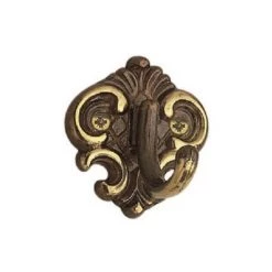 OUVRE&DECO Porte-manteaux Patère Murale 1 Tête En Laiton Finition Patiné 58x53 Mm, TRENCH