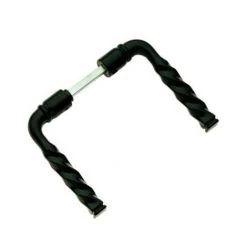 OUVRE&DECO Béquille Double De Porte Extérieure En Aluminium Aspect Fer Forgé Carré 7mm, TORSADE