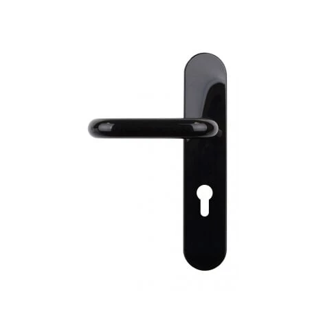 OUVRE&DECO Poignée De Porte D'entrée En Nylon Noir Sur Plaque Clé I Entraxe 195 Mm, TUBULAIRE 4 OUVRE&DECO Poignée De Porte D'entrée En Nylon Noir Sur Plaque Clé I Entraxe 195 Mm, TUBULAIRE – Image 2