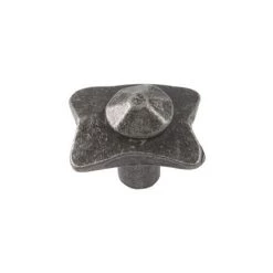 OUVRE&DECO Bouton De Porte Et De Tiroir De Meuble En Métal Gris Patiné De 31X24mm, FEODALE