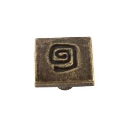 OUVRE&DECO Bouton De Porte Et De Tiroir De Meuble En Zamak Bronze Vieilli De 25mm, ETHNIE