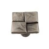 OUVRE&DECO Bouton De Porte Et De Tiroir De Meuble Design En Zamak Argent De 20x20 Mm, 4KAR Bouton -OUVRE Soldes 61725 1