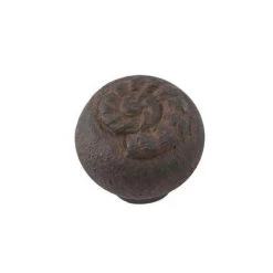OUVRE&DECO Bouton De Porte Et Tiroir De Meuble En Plastique Pierre Brune De Ø 36mm, FOSSILE