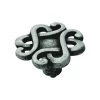 OUVRE&DECO Bouton De Porte Et Tiroir De Meuble En Zamak Vieil Argent Ø30mm, DENTELLE -OUVRE Soldes 61838 1