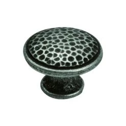 OUVRE&DECO Bouton De Porte Et Tiroir De Meuble En Zamak Vieil Argent Ø30mm, TOSCANE