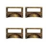 OUVRE&DECO Lot De 4 Poignées De Porte Ou Tiroir De Meuble En Laiton Rouillé 80X50 Mm, COQUILLE Porte étiquette 1 OUVRE&DECO Lot De 4 Poignées De Porte Ou Tiroir De Meuble En Laiton Rouillé 80X50 Mm, COQUILLE Porte étiquette -OUVRE Soldes 62013 1