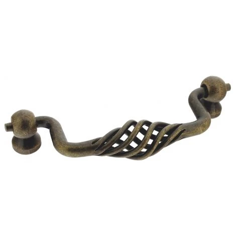 OUVRE&DECO Lot De 4 Poignées De Porte Ou Tiroir De Meuble En Acier Patiné Entraxe 96 Mm, TOMBANTE TORSADE 4 OUVRE&DECO Lot De 4 Poignées De Porte Ou Tiroir De Meuble En Acier Patiné Entraxe 96 Mm, TOMBANTE TORSADE – Image 2