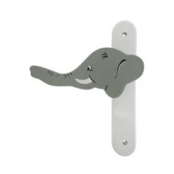OUVRE&DECO 1/2 Poignée De Porte Intérieure GAUCHE Pour Chambre Enfant Sur Plaque, Eléphant