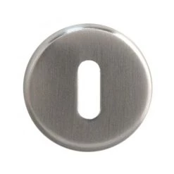 OUVRE&DECO Paire De Rosaces De Fonction Clé L En Zamak Nickel Mat, ATHENA