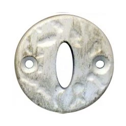 OUVRE&DECO Rosace De Fonction Ronde En Aluminium Patiné Or Pour Poignée De Porte Fonction Clé L, FEUILLE