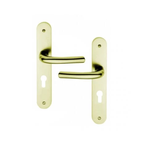 OUVRE&DECO Poignée De Porte D'entrée En Aluminium Sur Plaque Clé I Entraxe 195 Mm, PIANOSA 3 OUVRE&DECO Poignée De Porte D'entrée En Aluminium Sur Plaque Clé I Entraxe 195 Mm, PIANOSA