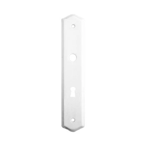 OUVRE&DECO Plaque De Poignée De Porte Clé L En Porcelaine Blanche 2 OUVRE&DECO Plaque De Poignée De Porte Clé L En Porcelaine Blanche