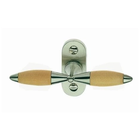 OUVRE&DECO Bouton De Fenêtre Design En Bois Brut Et Zamak Nickel Mat, ATHENA 3 OUVRE&DECO Bouton De Fenêtre Design En Bois Brut Et Zamak Nickel Mat, ATHENA