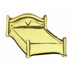 OUVRE&DECO Signalétique Porte Intérieure En Laiton Poli De 70 Mm, CHAMBRE