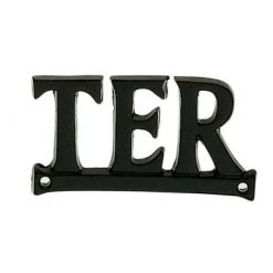 OUVRE&DECO Signalétique Numéro De Rue Ter En Fer Noir