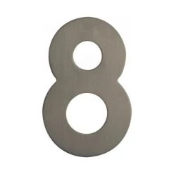 OUVRE&DECO Signalétique Numéro De Rue 8 En Inox Mat De 120, STANDARD