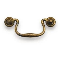 OUVRE&DECO Poignée De Porte Et Tiroir De Meuble En Laiton Entraxe 64mm, TOMBANTE