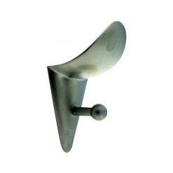 OUVRE&DECO Porte-manteaux Patère Murale En Métal Nickel Satiné Mat 56X120 Mm, PISOLO